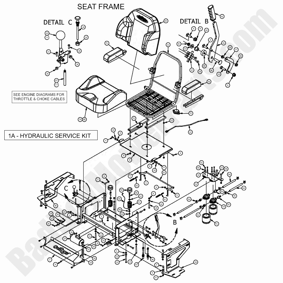 2017 Outlaw XP - Seat Frame